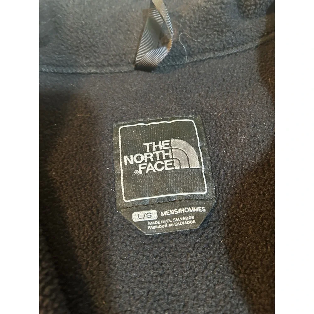 The North Face Denali Polartec Fleece Jacket Mens Large Black Full Zip Coat